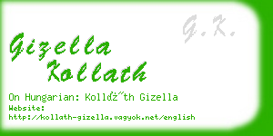 gizella kollath business card